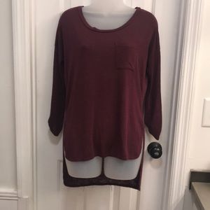 Charlotte Russe  3/4 length sleeve cotton top